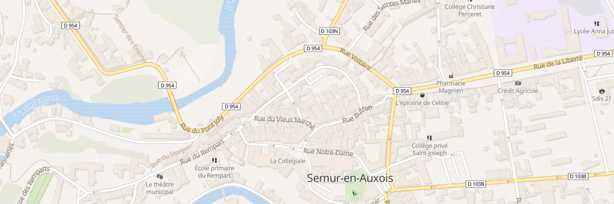 Plan du 4 Rue Varenne à Semur-en-Auxois