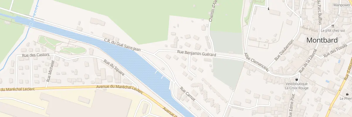 Plan du 43 Rue Benjamin Guérard à Montbard