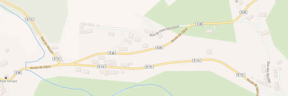 Plan du 7 Rte de Dijon à La Motte-Ternant