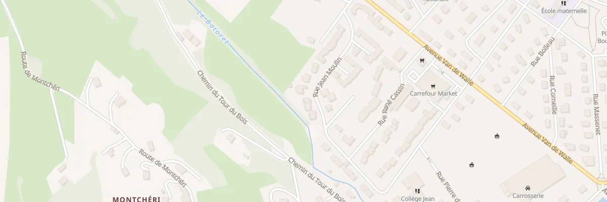 Plan du 22 Rue Jean Moulin à Chauffailles