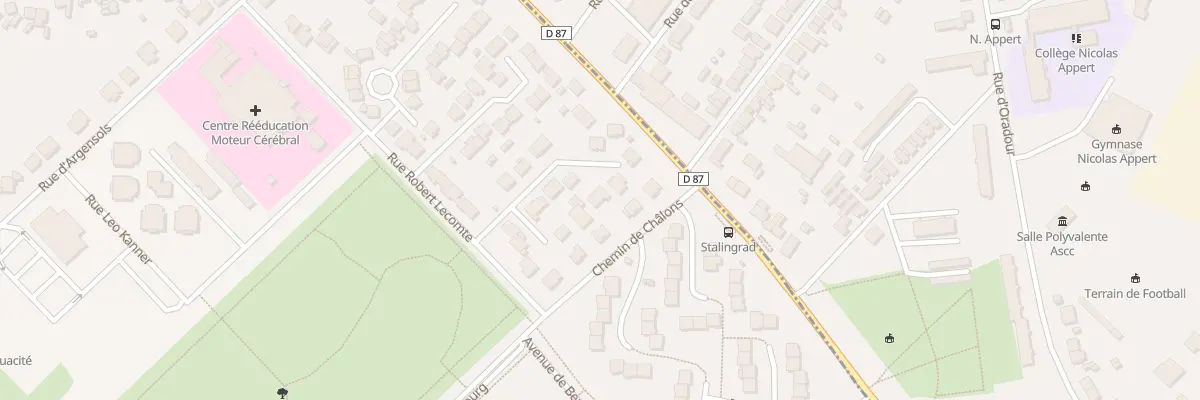 Plan du 8 Rue Robert Droullé à Fagnières