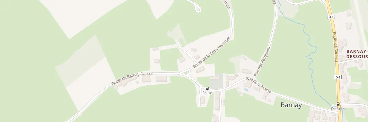 Plan du 1 Rte de la Croix Vermont à Barnay