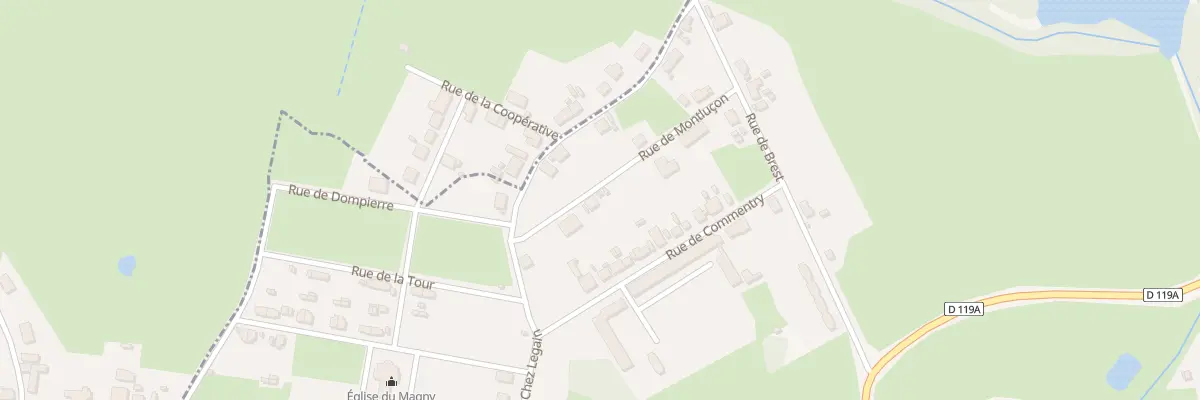 Plan du 9 Rue de Montluçon à Montceau-les-Mines
