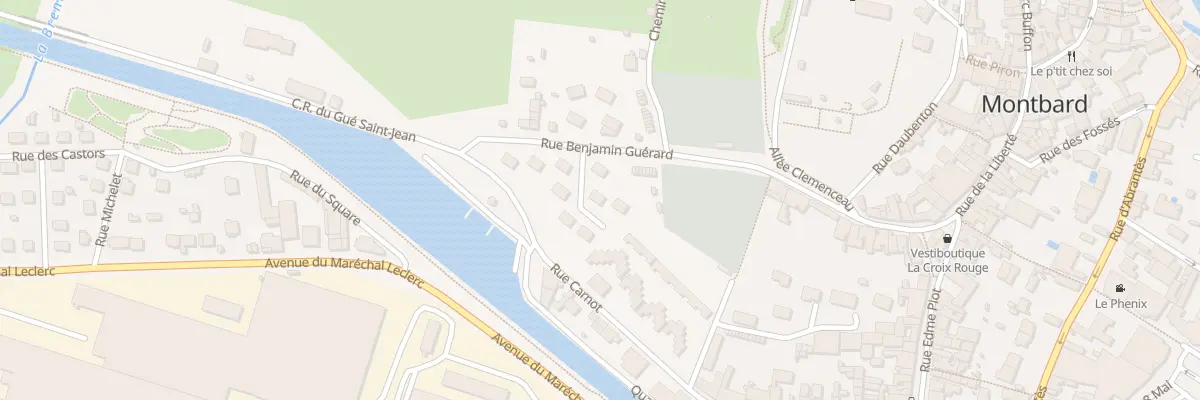 Plan du 31 Rue Benjamin Guérard à Montbard