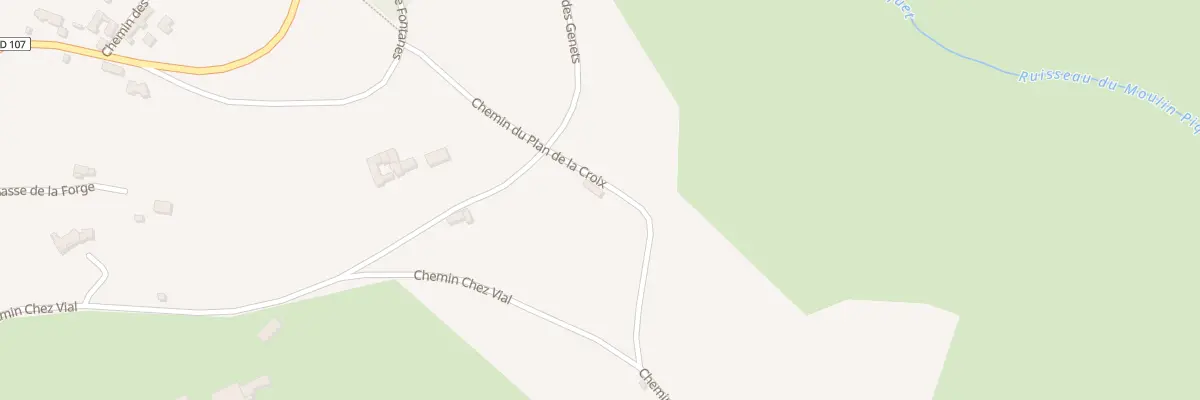 Plan du 218 Che du Plan de la Croix à Montchal