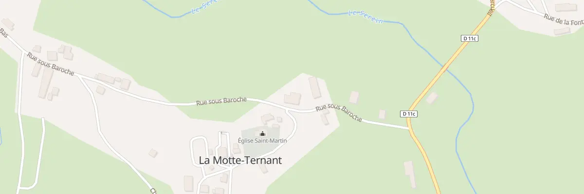 Plan du 9 Rue sous Baroche à La Motte-Ternant