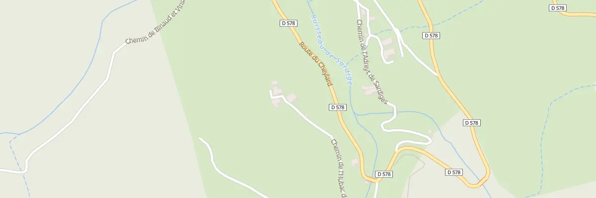 Plan du 5120 L’Hubac de Sardiges à Mézilhac