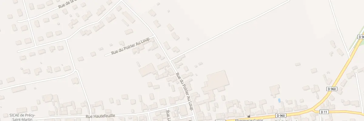 Plan du 12 Rue du Poirier au Loup à Piney