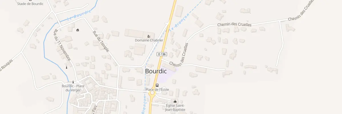 Plan du 5010 Le Village à Bourdic