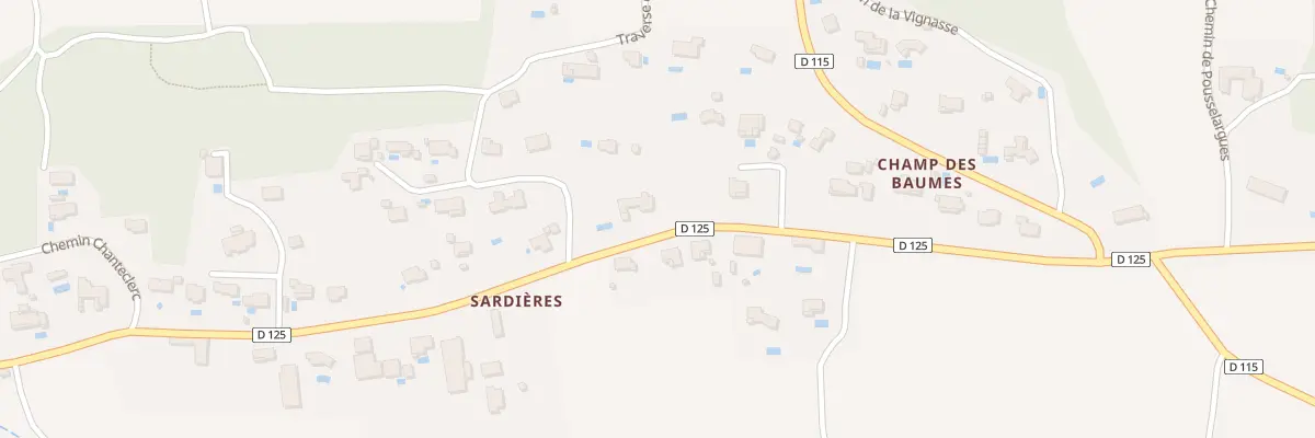 Plan du 5064 Rte du Camp des Baumes à Aigaliers