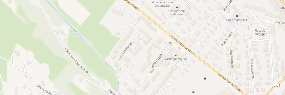 Plan du 21 Rue Jean Moulin à Chauffailles