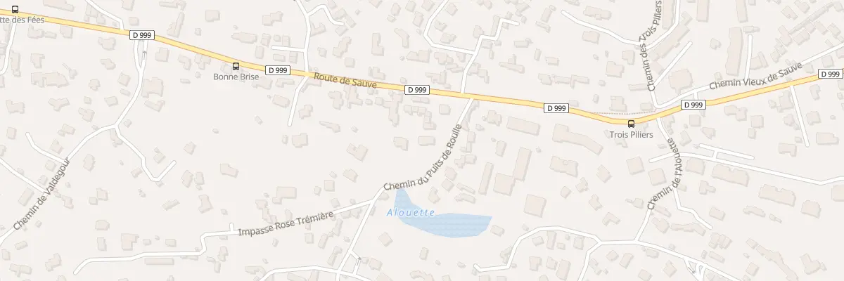 Plan du 4 Che du Puits de Roulle à Nîmes