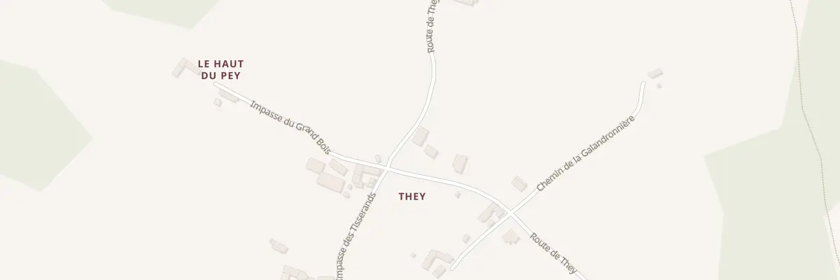 Plan du 847 Rte de They à Virigneux