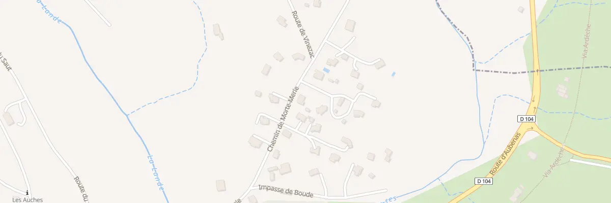 Plan du 370 Rte de Morte Merie à Uzer