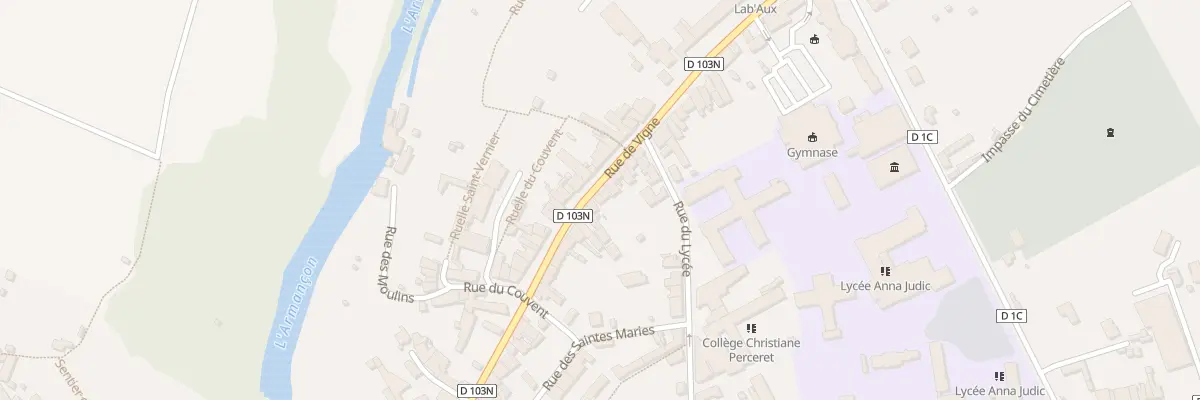 Plan du 18 Rue de Vigne à Semur-en-Auxois
