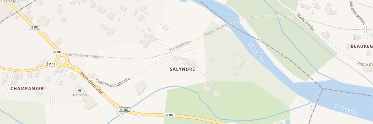 Plan du 295 Che de Salyndre à Prades