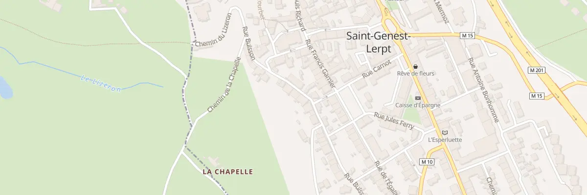 Plan du 22 Rue Buisson à Saint-Genest-Lerpt