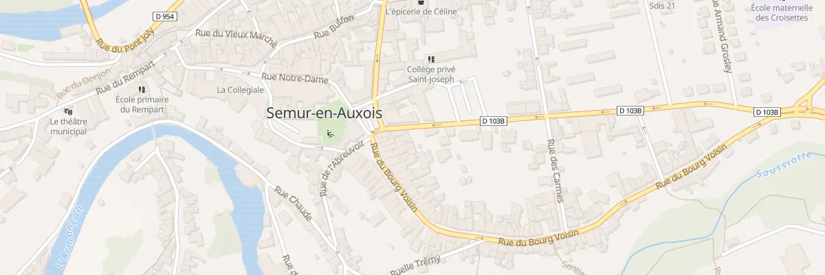 Plan du 6 Rue Jean Jacques Collenot à Semur-en-Auxois