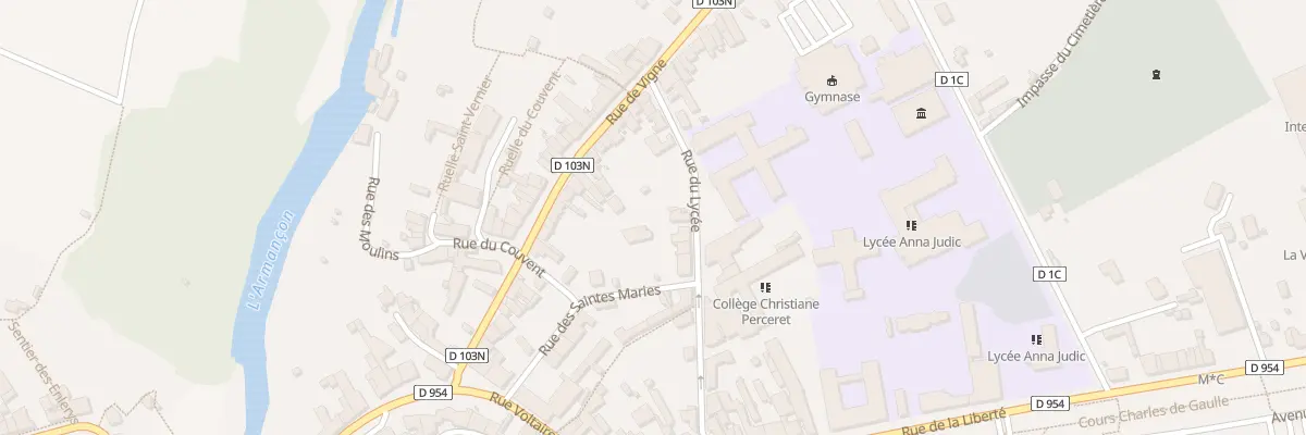Plan du 11 Rue du Lycee à Semur-en-Auxois