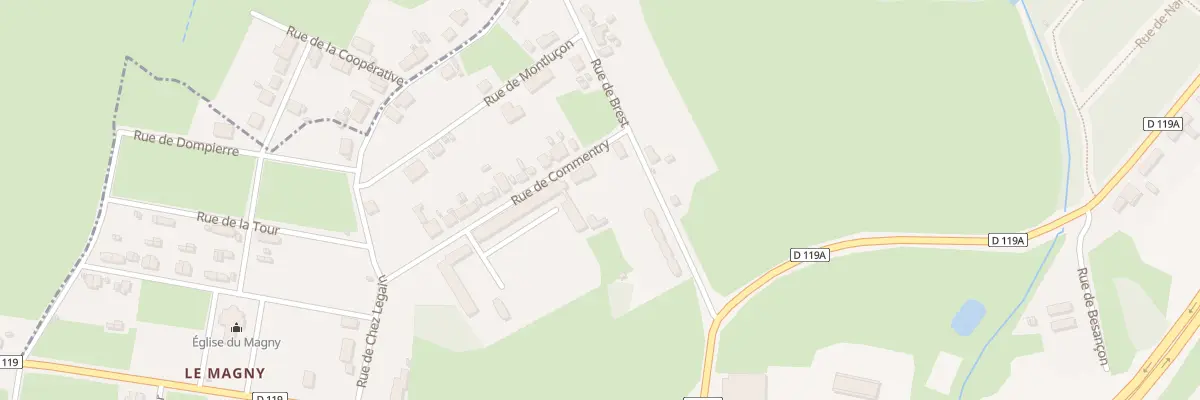 Plan du 1 Rue de Commentry à Montceau-les-Mines