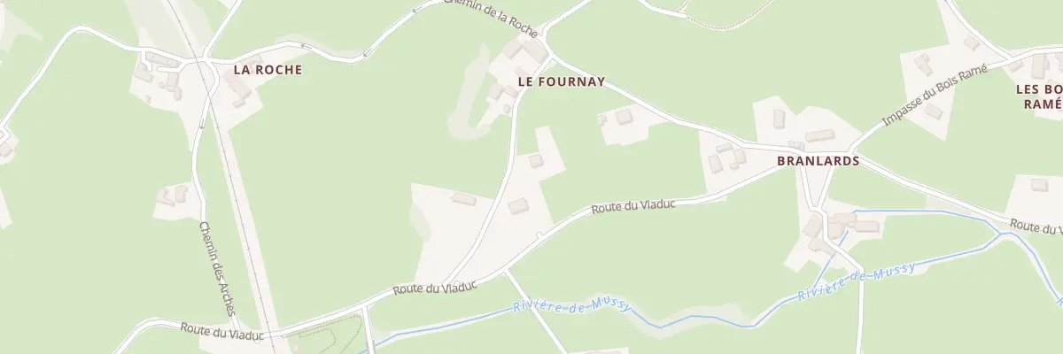 Plan du 114 Che du Fournay à Mussy-sous-Dun