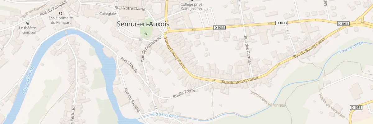 Plan du 25B Rue du Bourg Voisin à Semur-en-Auxois