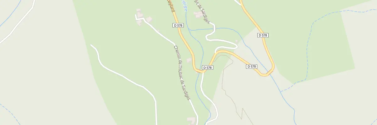 Plan du 5121 L’Hubac de Sardiges à Mézilhac