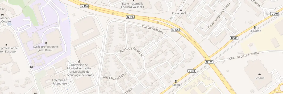 Plan du 8 Rue Charles Pathe à Nîmes