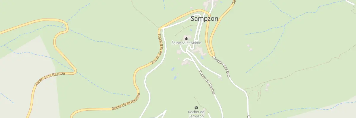 Plan du 1 Che de l’Eglise à Sampzon
