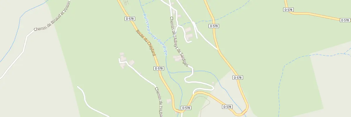 Plan du 5116 Ladreyt de Sardiges à Mézilhac