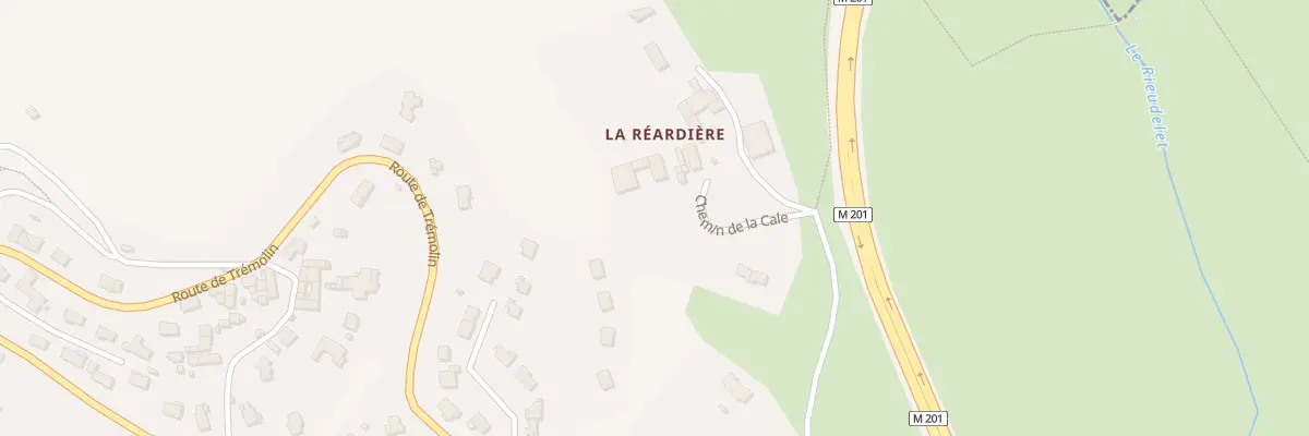 Plan du 9001 La Reardiere à Saint-Genest-Lerpt