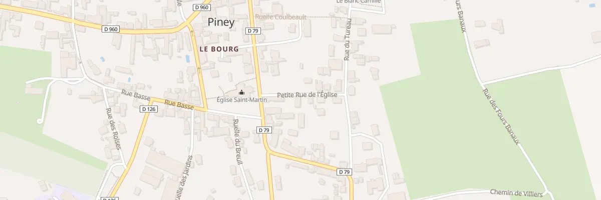 Plan du 2 Ptr Petite Rue de l’Eglise à Piney