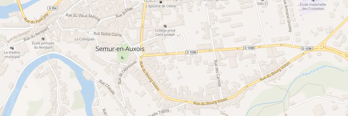 Plan du 10 Rue Jean Jacques Collenot à Semur-en-Auxois