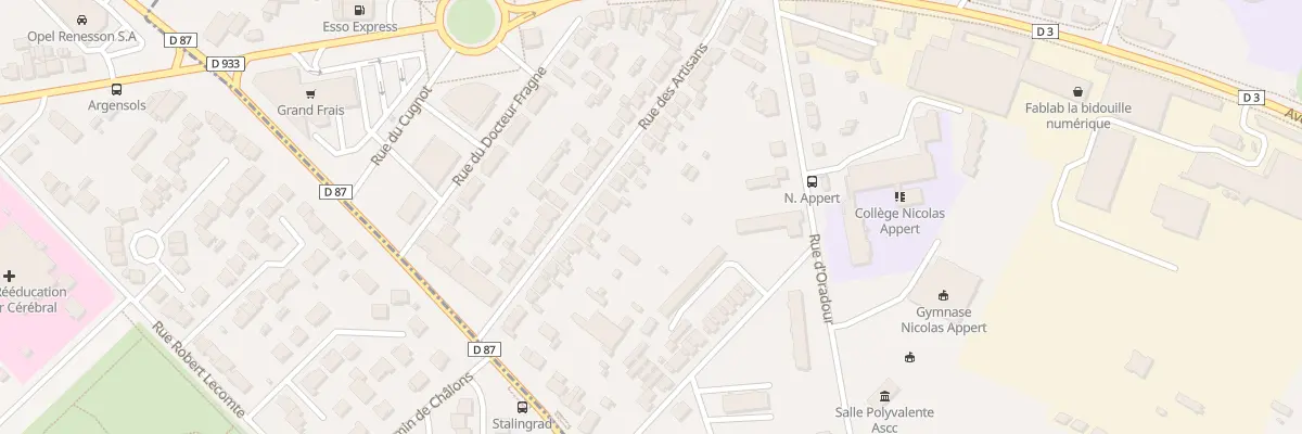 Plan du 33 Rue des Artisans à Châlons-en-Champagne