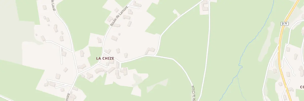 Plan du 157 Che de la Chize à Chauffailles