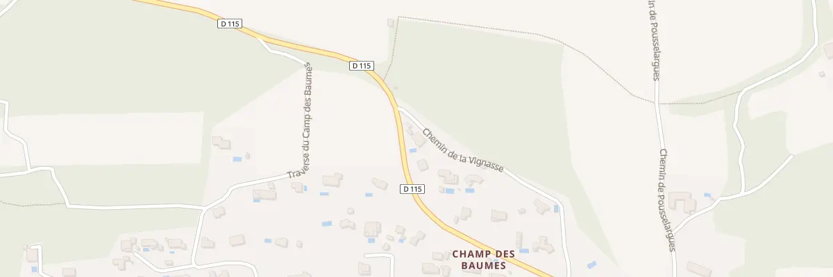 Plan du 4 Che de la Vignasse à Aigaliers