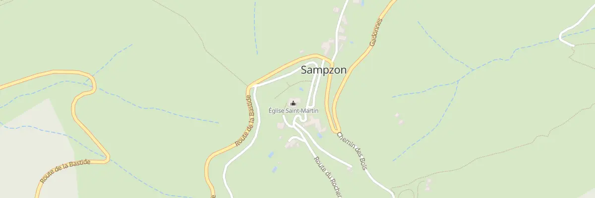 Plan du 1B Pl de l’Eglise à Sampzon
