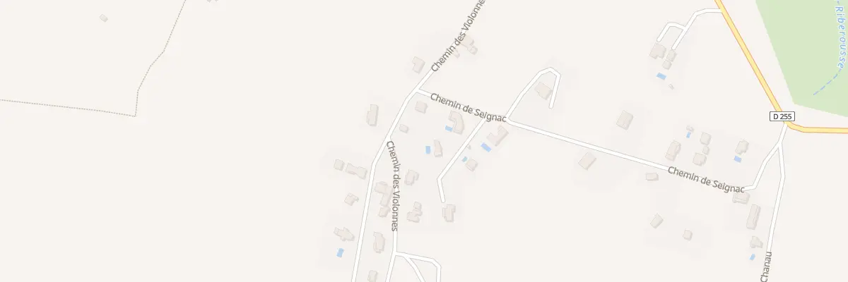 Plan du 485 Che de Violonnes à Vagnas