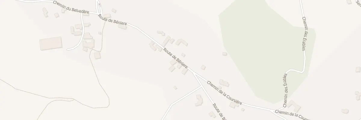 Plan de Rte de Béniere à Saint-Bonnet-les-Oules