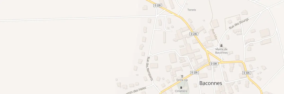 Plan du 10 Rue des Remparts à Baconnes