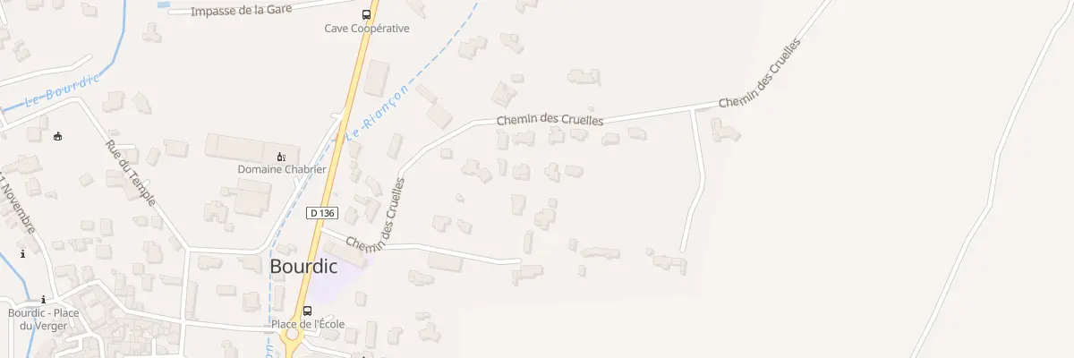 Plan du 5135 Les Cruelles à Bourdic
