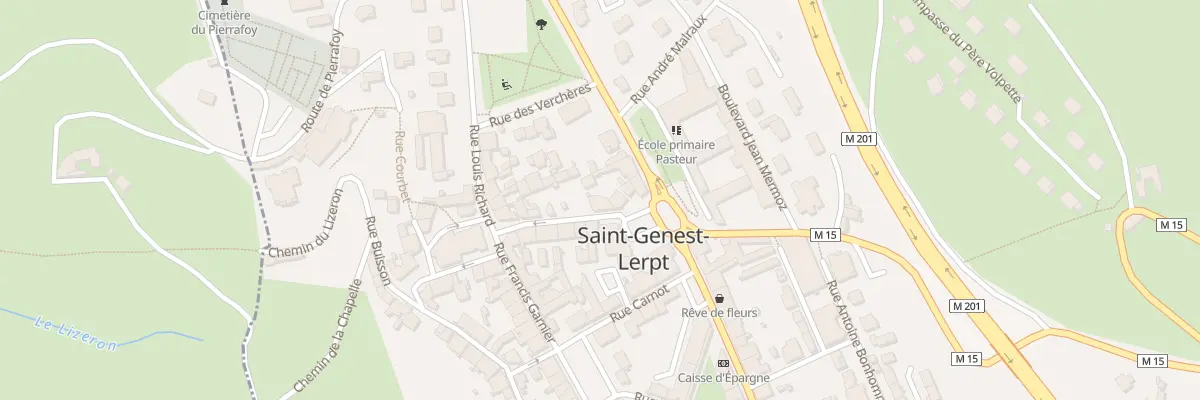 Plan du 2 Rue Gambetta à Saint-Genest-Lerpt