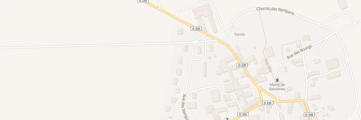 Plan du 6 Rue des Remparts à Baconnes