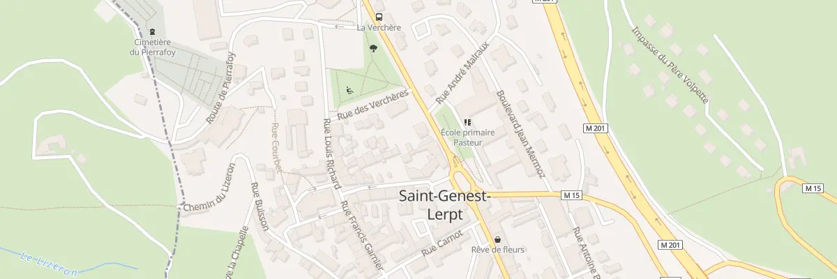 Plan du 5 Rue de Montbrison à Saint-Genest-Lerpt