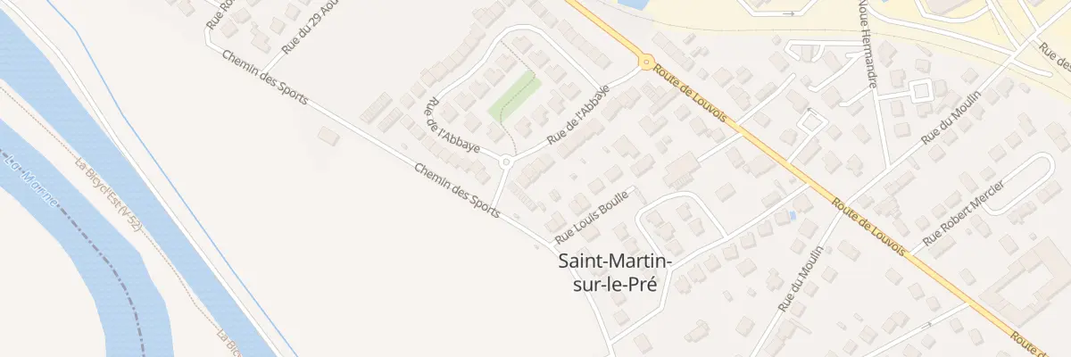 Plan du 64 Rue de l’Abbaye à Saint-Martin-sur-le-Pré