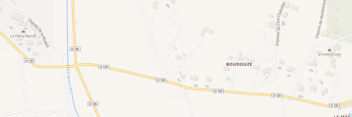 Plan du 5094 Boudouse à Aubussargues