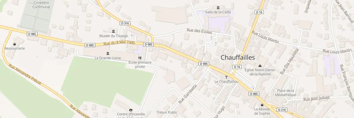 Plan du 23 Rue du 8 Mai 1945 à Chauffailles