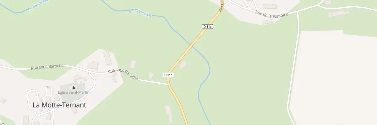 Plan du 2 Rte de Mercueil à La Motte-Ternant
