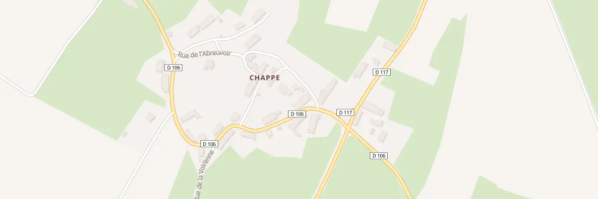 Plan du 5068 Hameau de Chappe à Censerey
