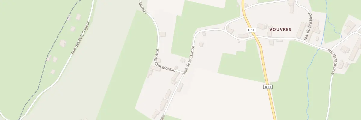 Plan du 5007 Vouvres à Sussey